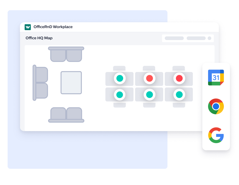 Google Workpad Easy Google Workspace Desk Booking - OfficeRnD