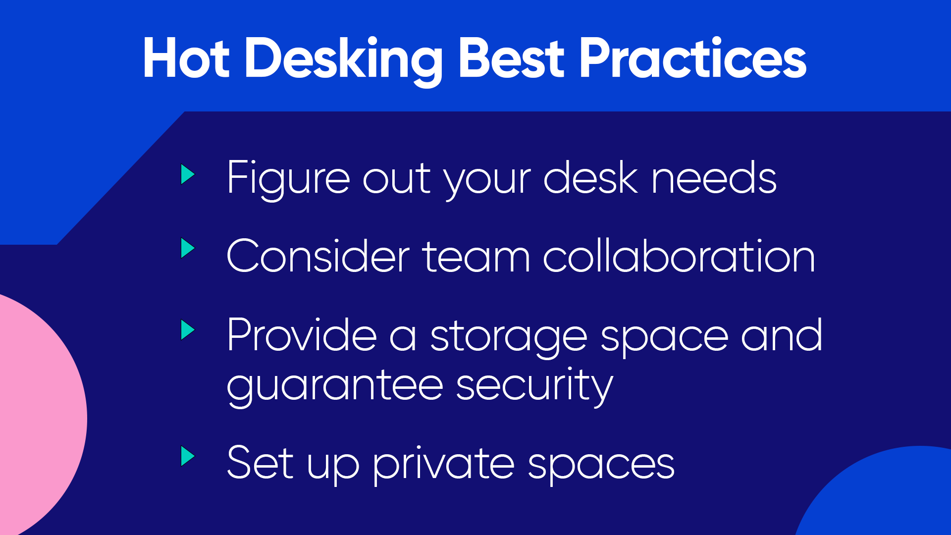 hot desking best practices