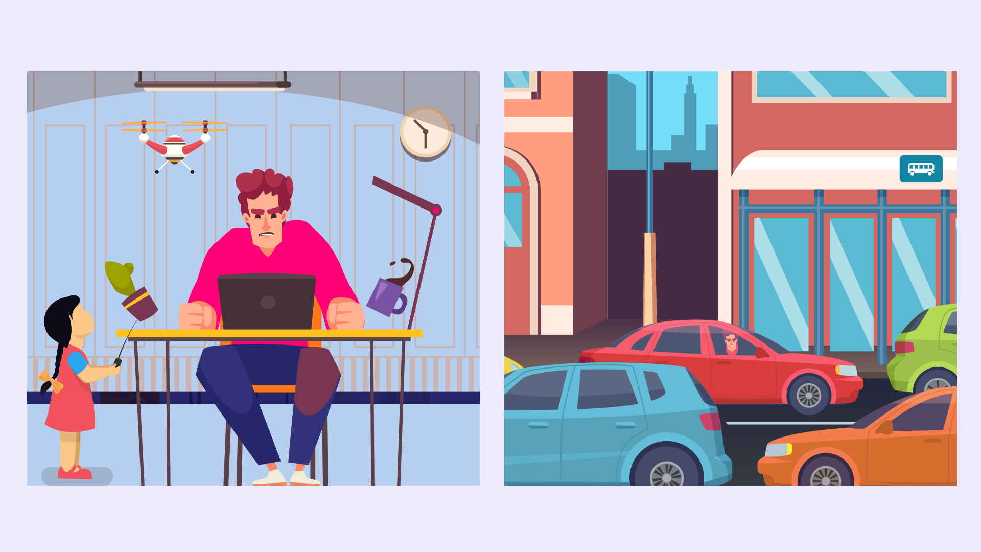 hybrid worker working from home