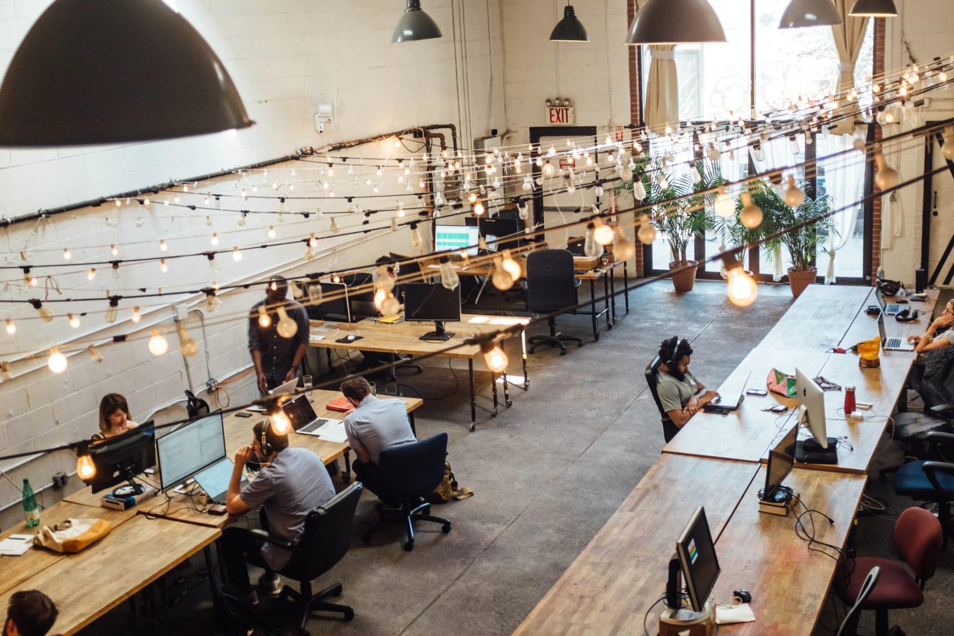 an office space