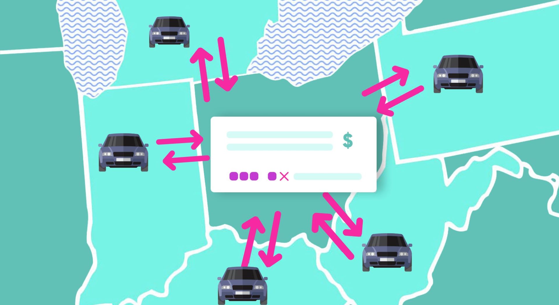 an illustration about taxes in different states