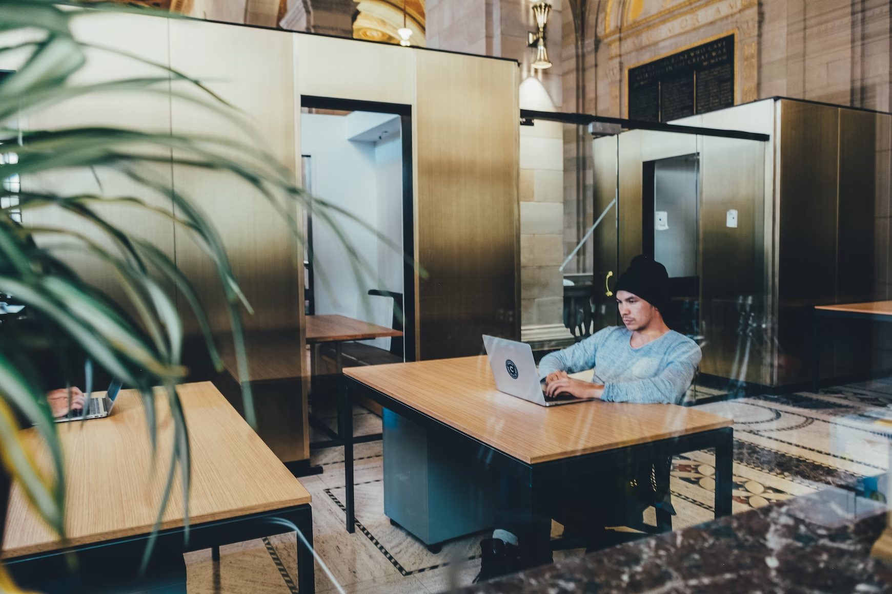 a man working