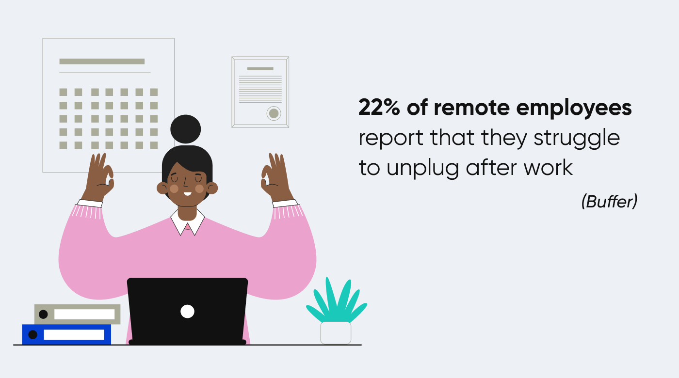 hybrid employee working