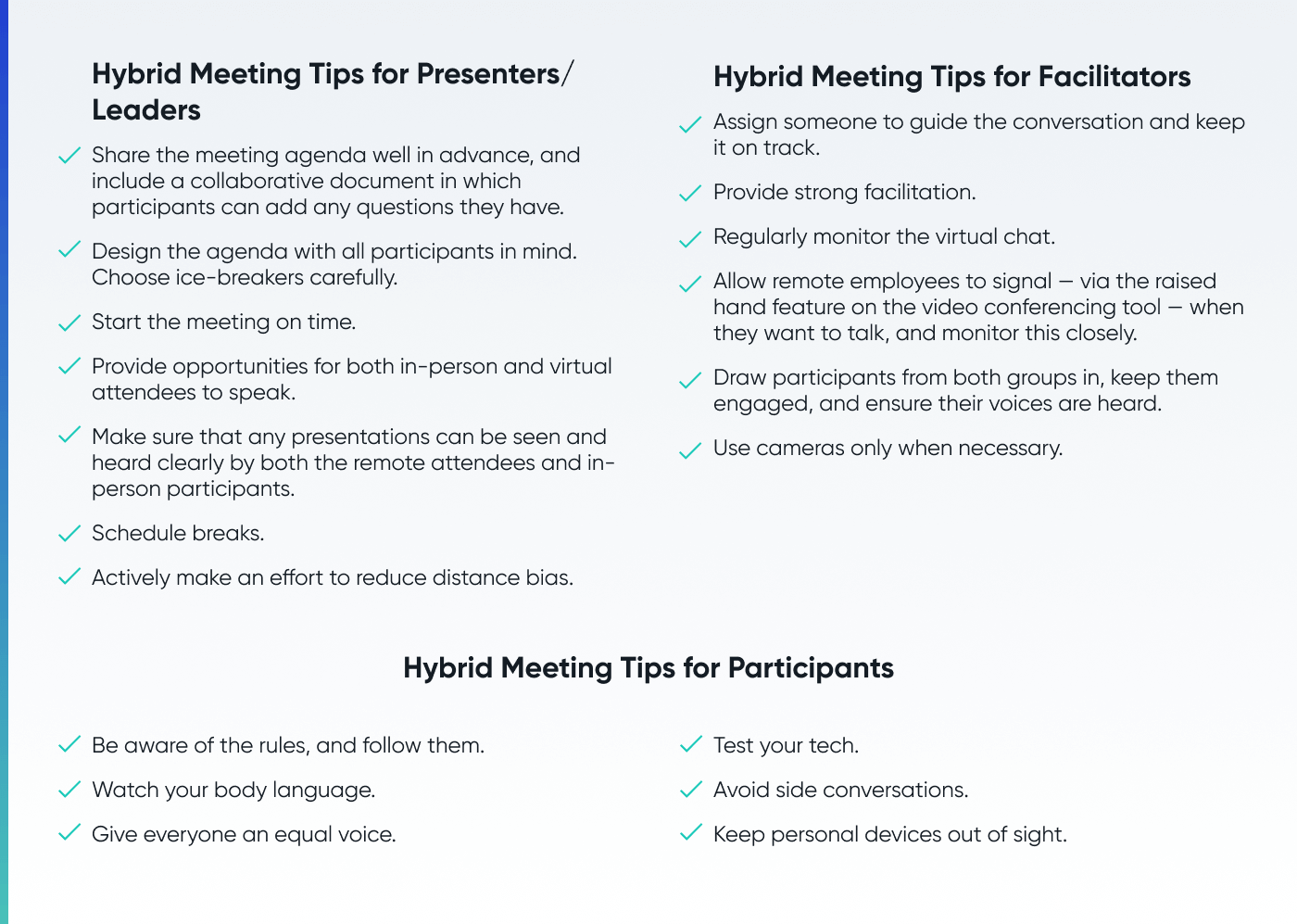 hybrid meeting tips