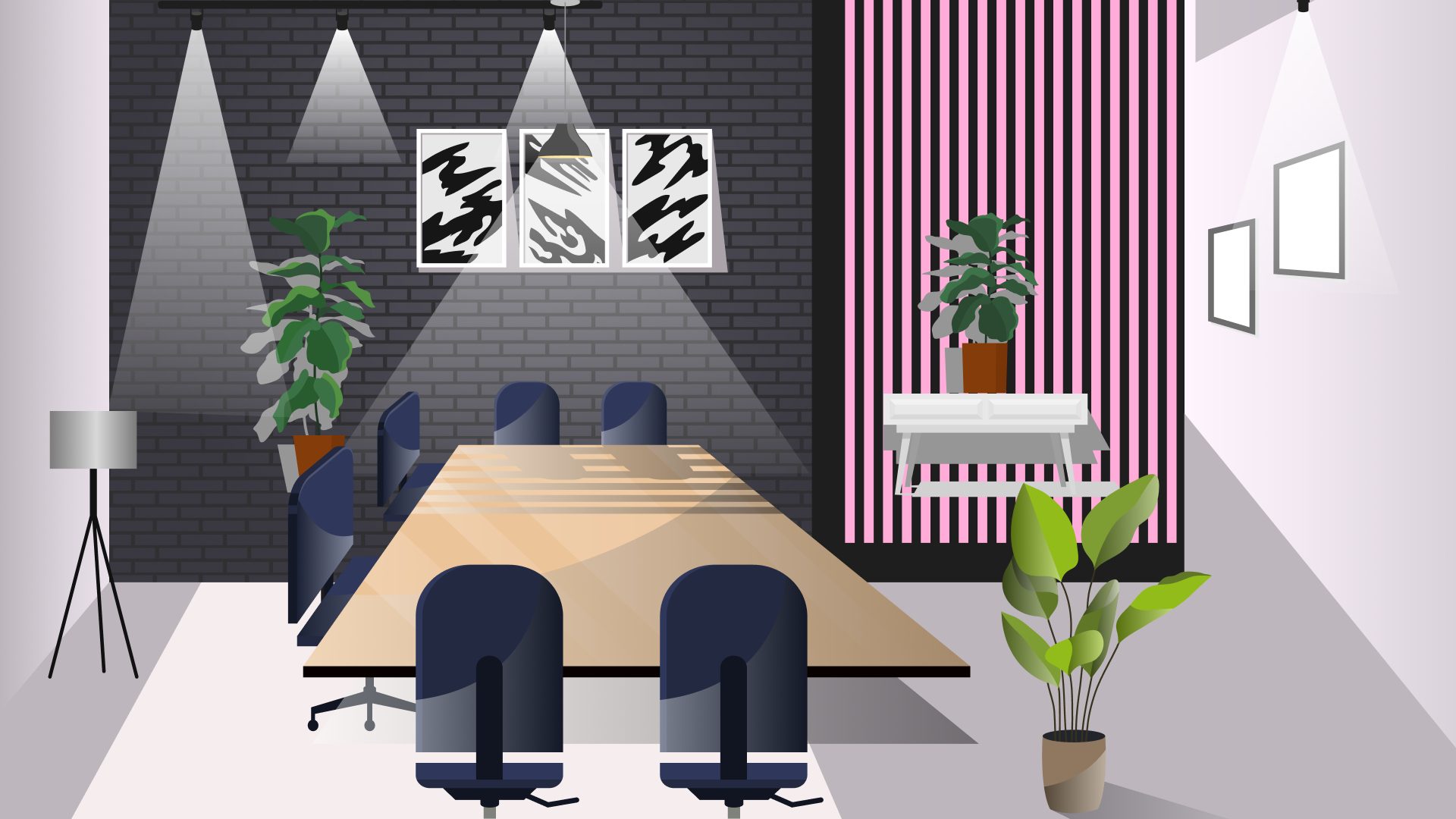 colourful meeting room