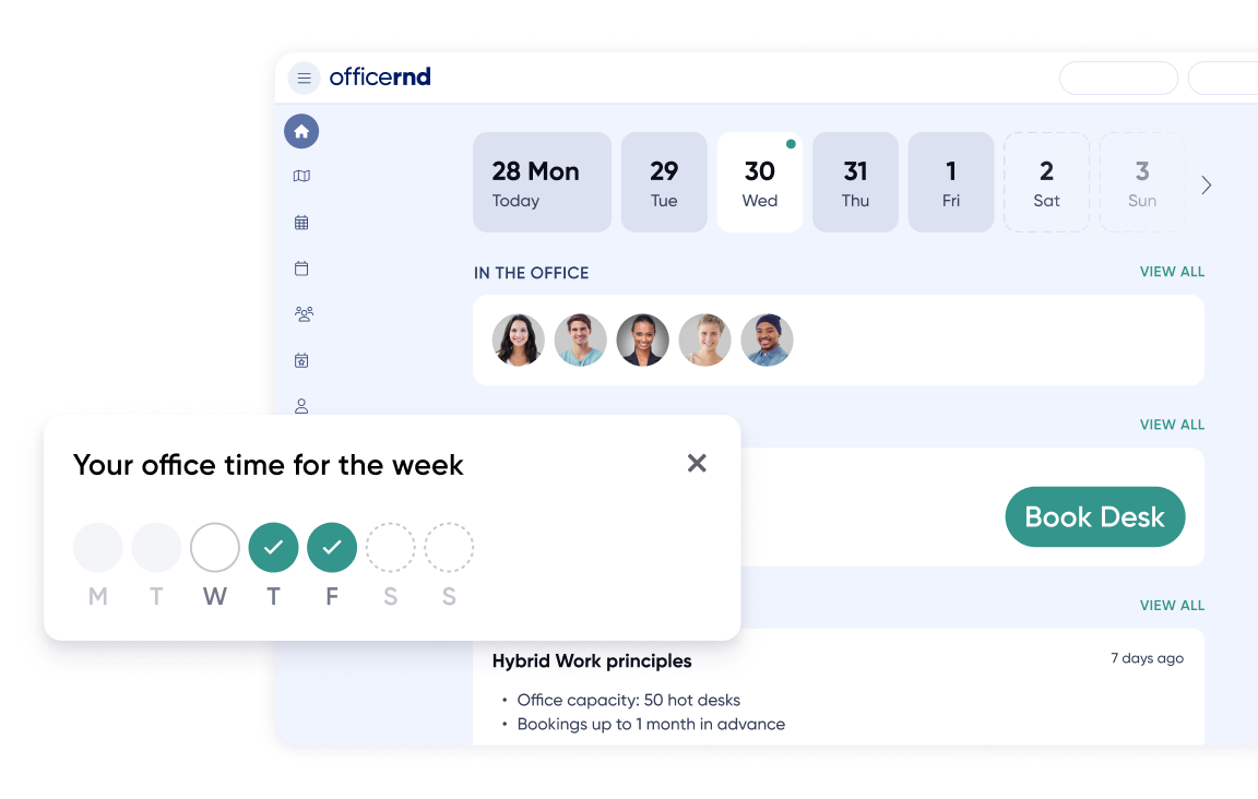 software for creating hybrid work policies
