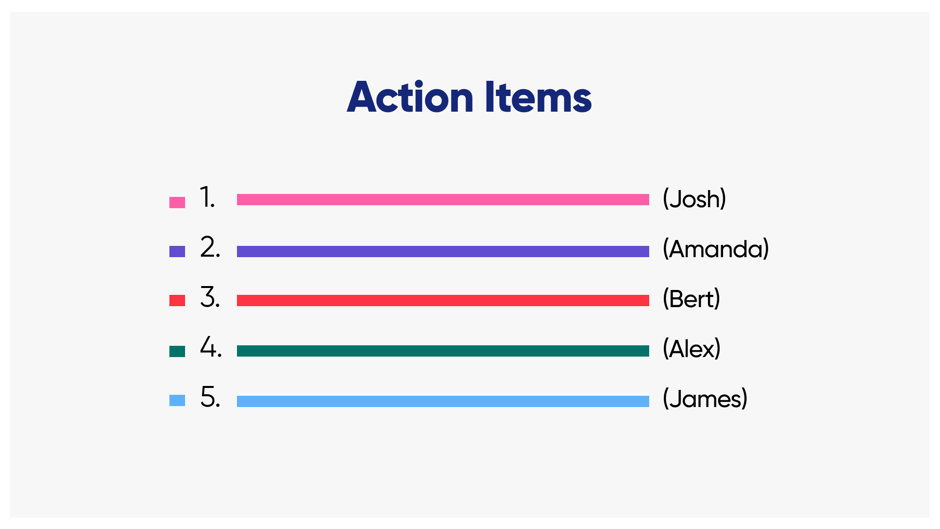 action items