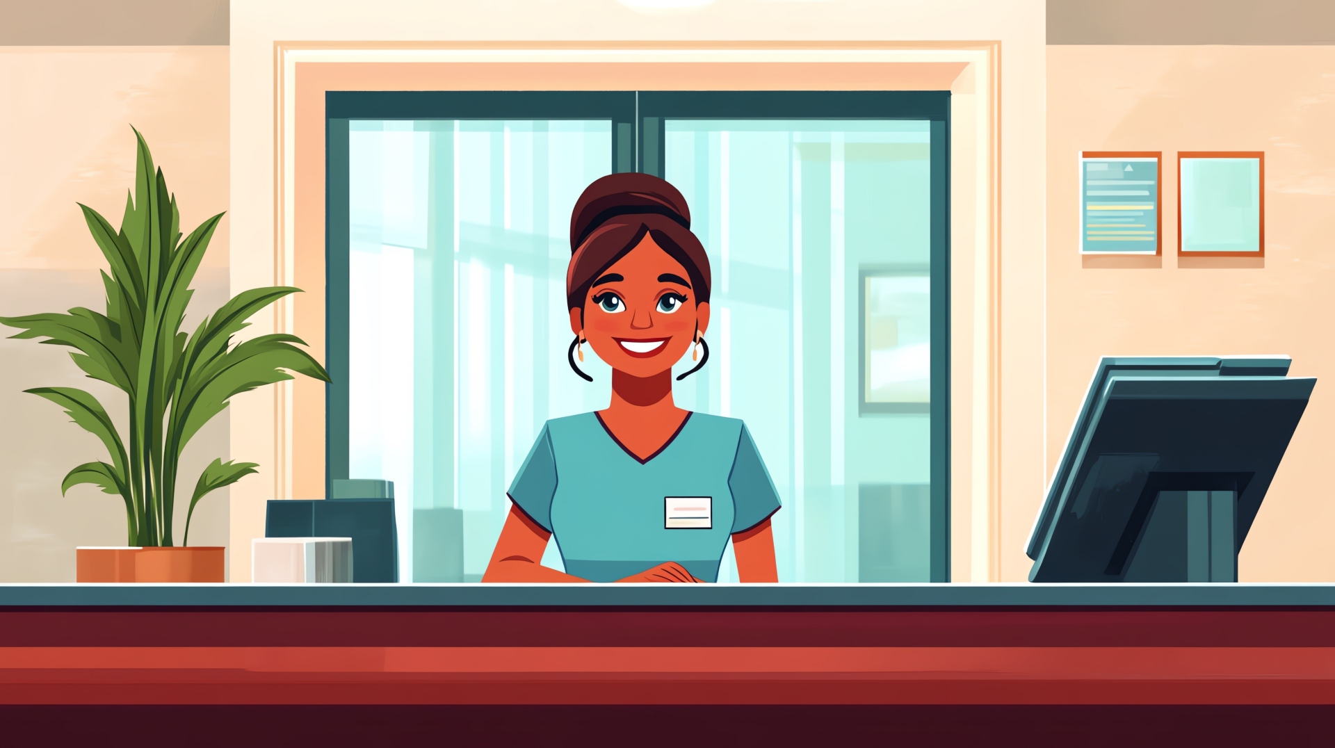 hosting visitor in coworking space