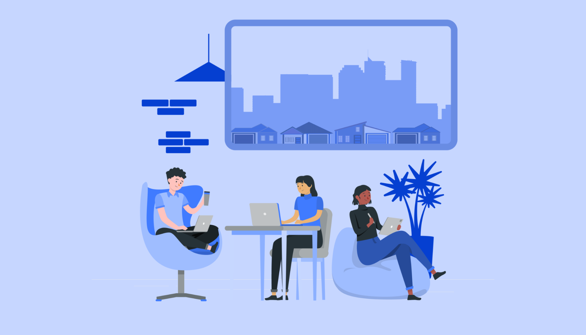 members in a space